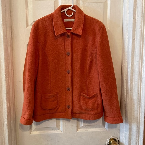 Mayerline wool orange jacket - Picture 2 of 7
